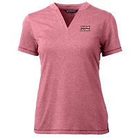 Haut à col en V Forge Blade pour femme Cutter & Buck Cardinal Louisiana Ragin' Cajuns