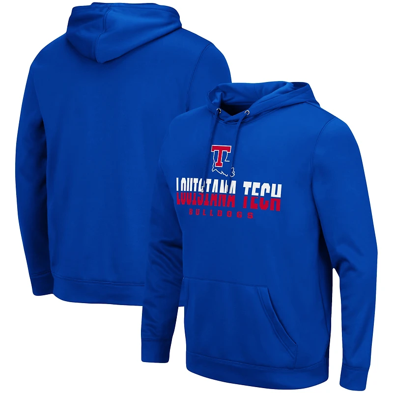 Sweat à capuche Colosseum Royal Louisiana Tech Bulldogs Lantern pour homme