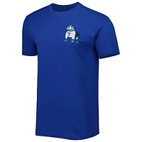 T-shirt Premium Royal Louisiana Tech Bulldogs Mascot Landscape pour homme