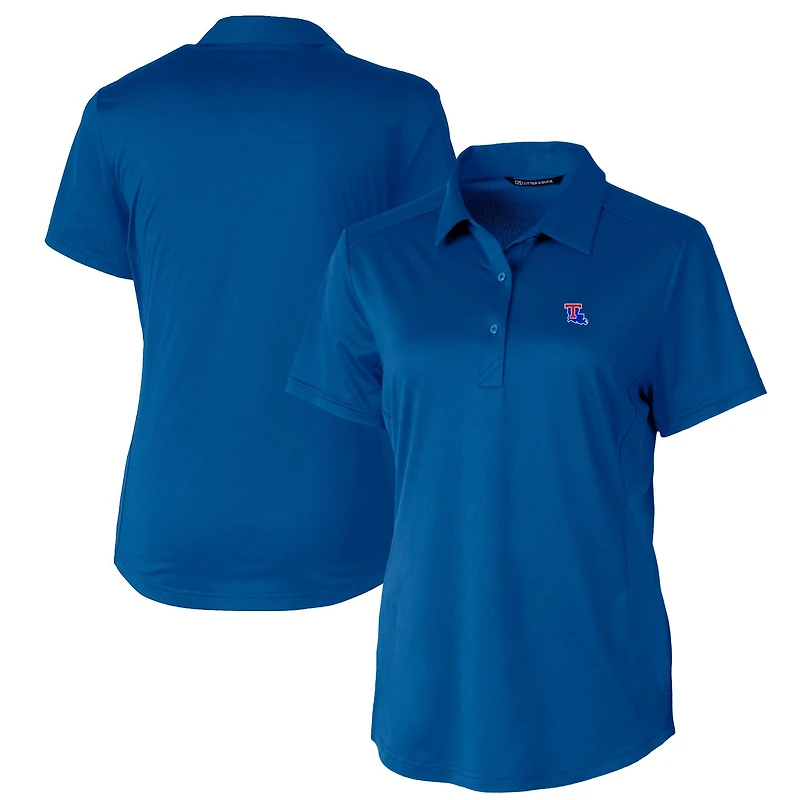 Women's Cutter & Buck Royal Louisiana Tech Bulldogs Prospect Textured Stretch Polo