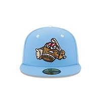 Casquette ajustée 59FIFTY bleu clair pour homme New Era Louisville Bats Theme Nights