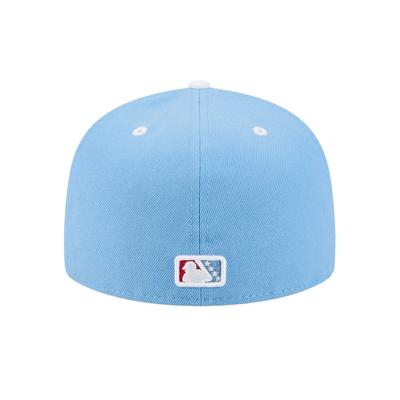 Men's New Era  Light Blue Louisville Bats Theme Nights 59FIFTY Fitted Hat