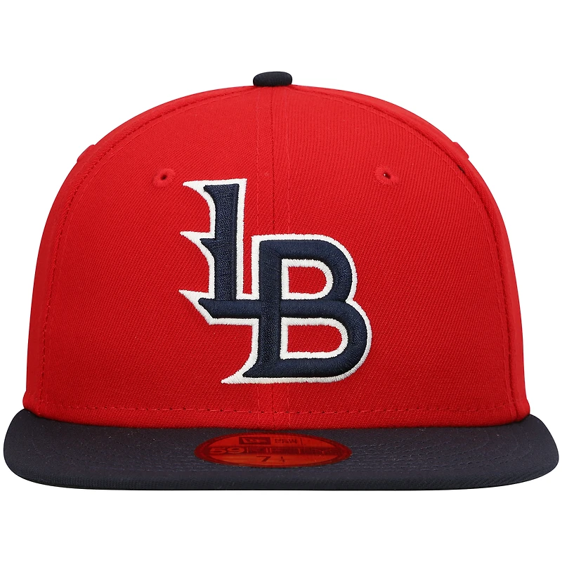 NWE LOUBAT RED HOME MIB AUTHENTIC COLLECTION 59FIFTY HATMENHIC