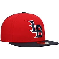 NWE LOUBAT RED HOME MIB AUTHENTIC COLLECTION 59FIFTY HATMENHIC