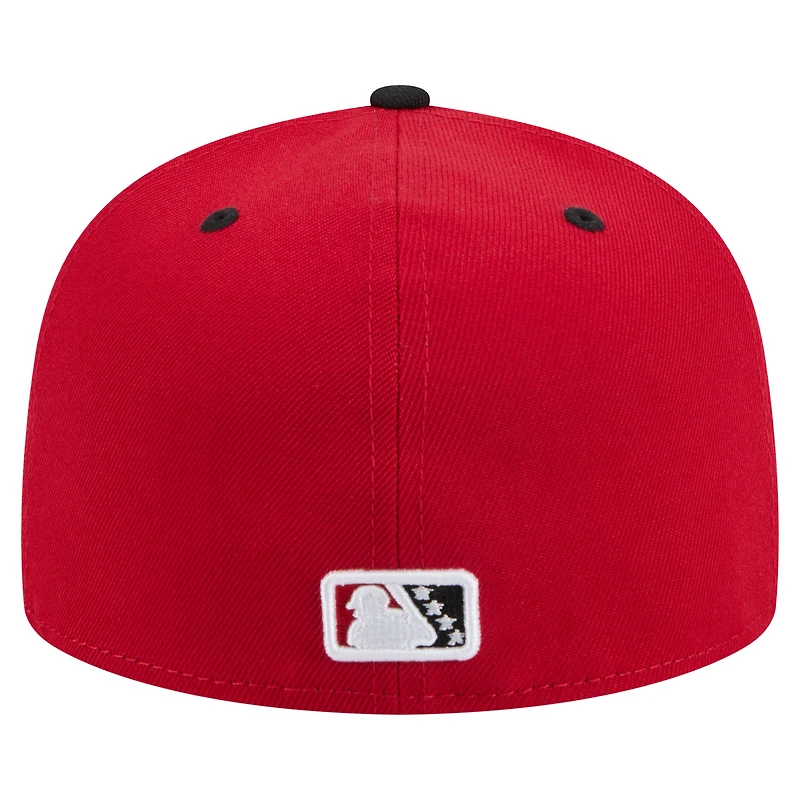 Men's New Era Red Louisville Bats Copa de la Diversión 59FIFTY Fitted Hat