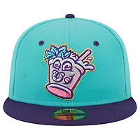Casquette ajustée 59FIFTY Juleps Derby City New Era Turquoise Bats de Louisville pour homme