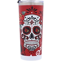 Cardinals de Louisville 24oz. Gobelet en acier inoxydable Dia De Los Muertos