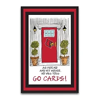 Drapeau de jardin Louisville Cardinals « As For Me » 12 po x 18 po