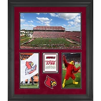 Louisville Cardinals Papa John's Cardinal Stadium Framed 20" x 24" 3-Opening Collage