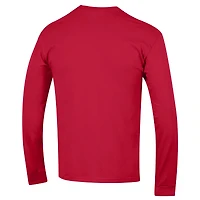Men's Champion  Red Louisville Cardinals Arch Over Logo Long Sleeve T-Shirt