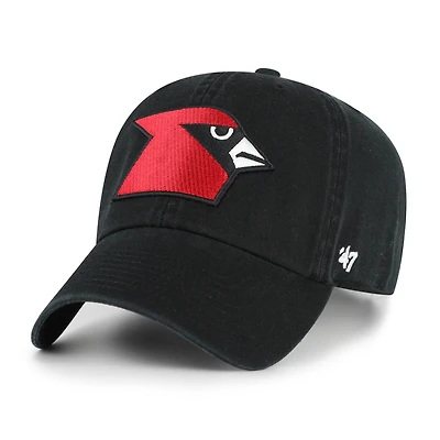 Men's '47 Black Louisville Cardinals Vault Clean Up Adjustable Hat