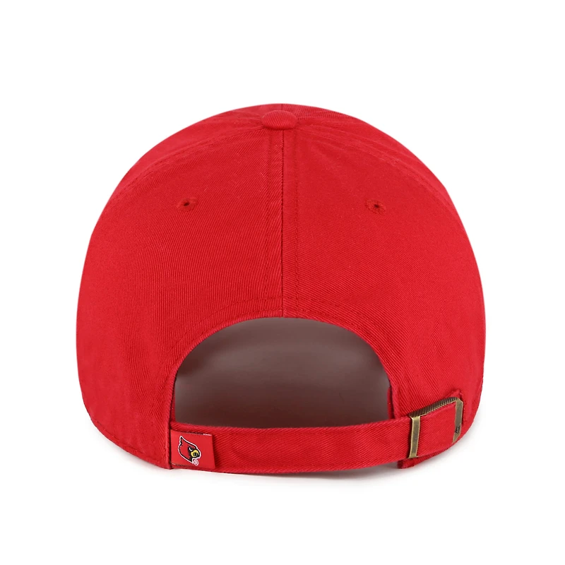 Casquette ajustable rouge « 47 Louisville Cardinals Clean Up » pour homme