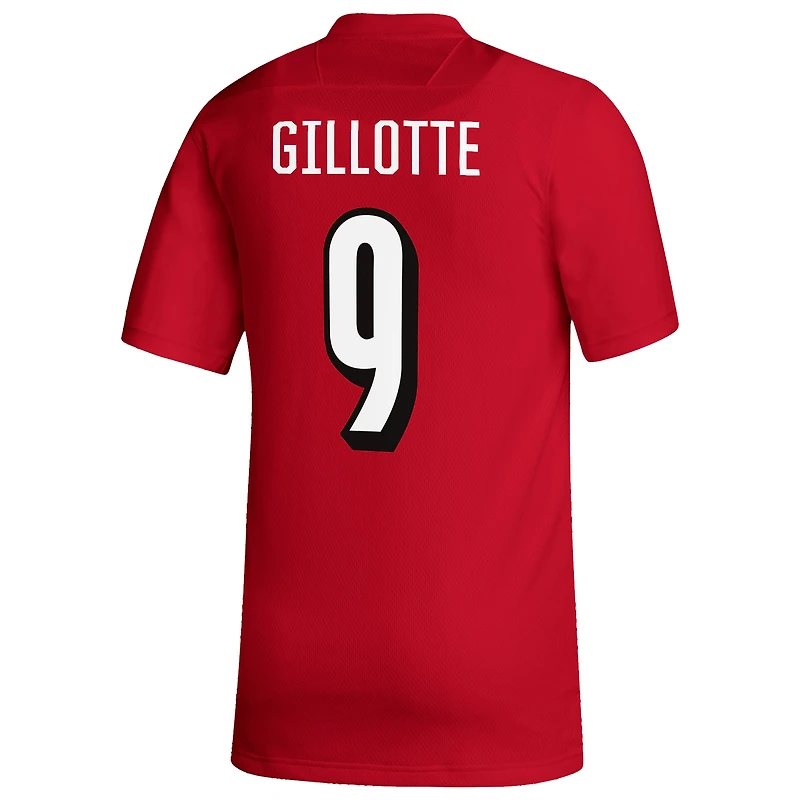 Men's adidas Ashton Gillotte Red Louisville Cardinals Replica Football Alumni Jersey