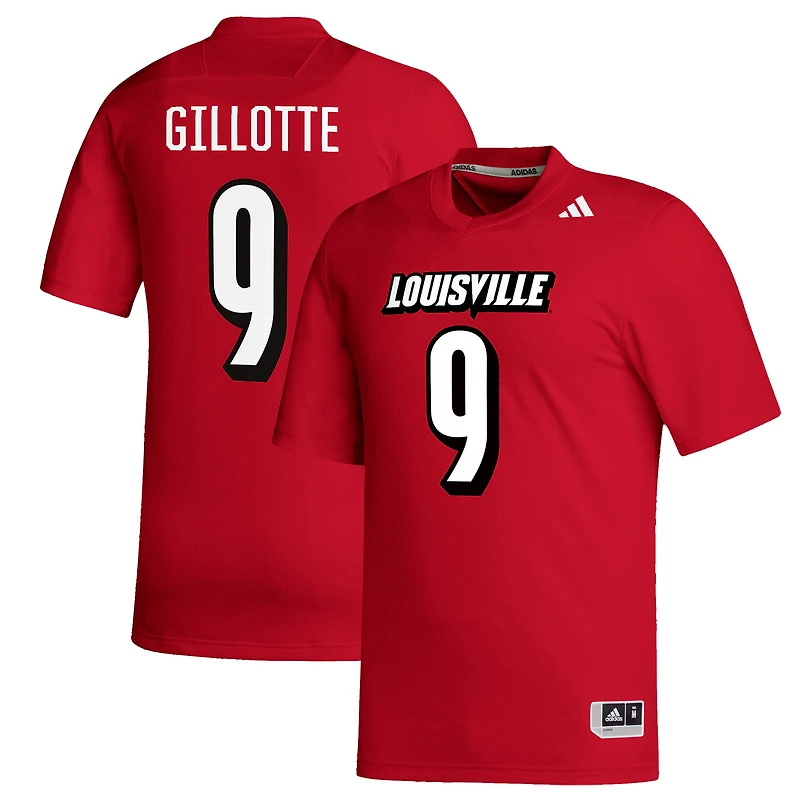 Men's adidas Ashton Gillotte Red Louisville Cardinals Replica Football Alumni Jersey