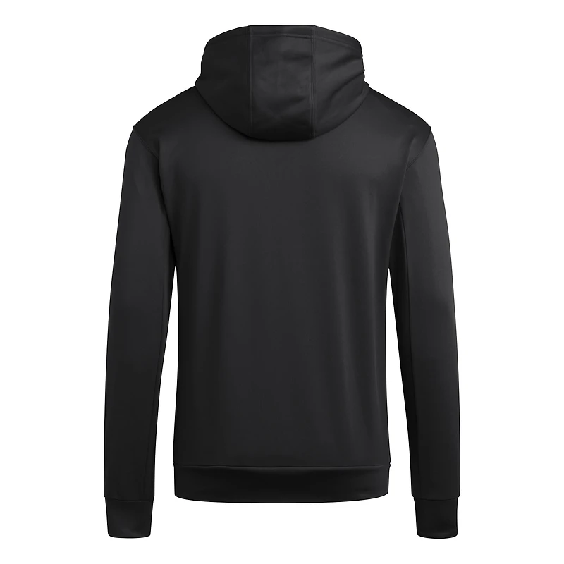 Sweat à capuche en molleton noir adidas Louisville Cardinals Locker Logo pour homme