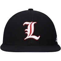 Men's adidas Black Louisville Cardinals On-Field Baseball Fitted Hat