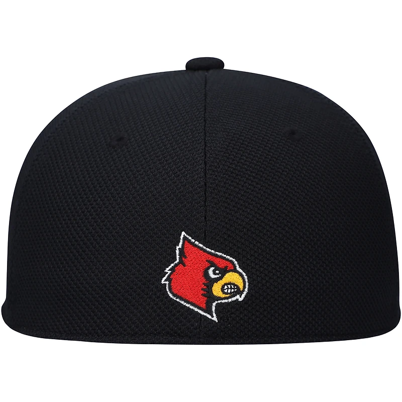 Men's adidas Black Louisville Cardinals On-Field Baseball Fitted Hat
