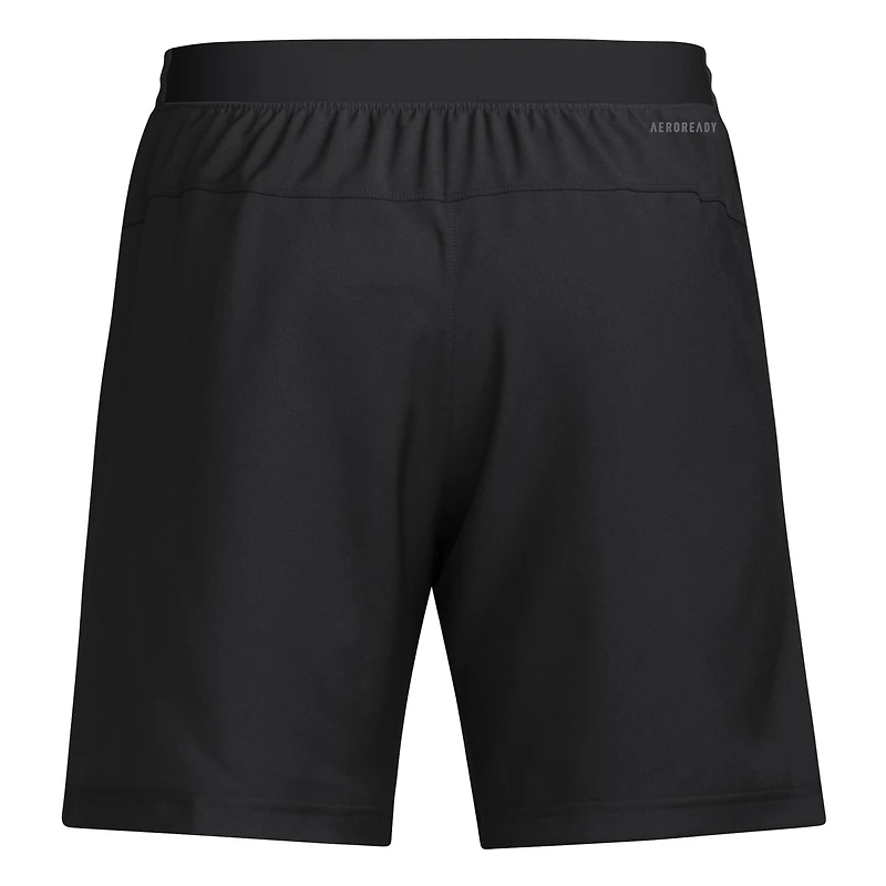 Short d'entraînement tissé adidas noir Louisville Cardinals Program pour homme