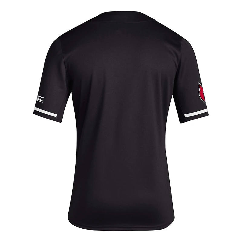 Men's adidas Black Louisville Cardinals Replica Baseball Jersey
