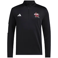 Veste de golf demi-zippée adidas noire Louisville Cardinals Strategy pour homme