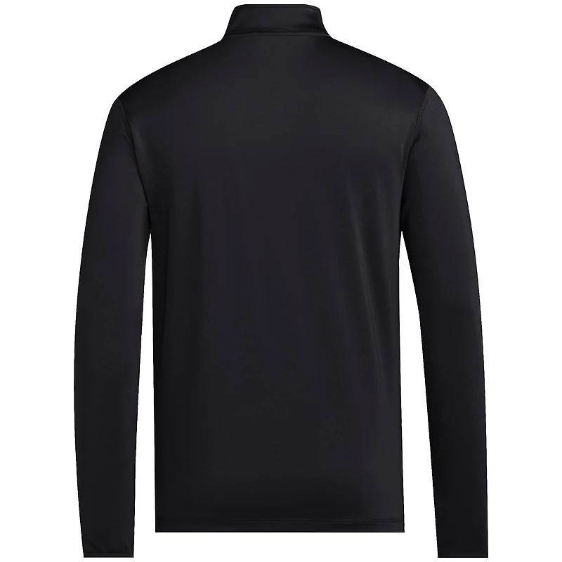 Veste de golf demi-zippée adidas noire Louisville Cardinals Strategy pour homme