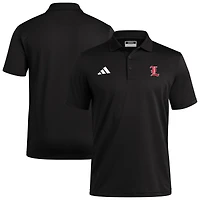 Men's adidas Black Louisville Cardinals Ultimate 365 Ottoman Polo Shirt