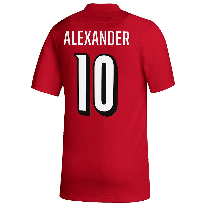 Men's adidas Jaire Alexander Red Louisville Cardinals Replica Football Alumni Jersey