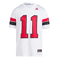 Men's adidas Jeff Brohm White Louisville Cardinals Football Icon Premier Jersey