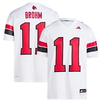Men's adidas Jeff Brohm White Louisville Cardinals Football Icon Premier Jersey