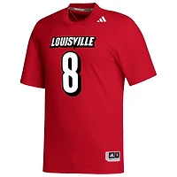 Men's adidas Lamar Jackson Red Louisville Cardinals Replica Football Alumni Jersey