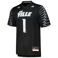 Maillot adidas #1 Louisville Cardinals 2023 Premier pour homme, noir