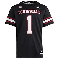 Maillot adidas Premier Strategy noir des Louisville Cardinals pour homme