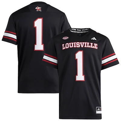 Maillot adidas Premier Strategy noir des Louisville Cardinals pour homme