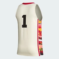 adidas #1 Kaki Louisville Cardinals Honoring Black Excellence Basketball Jersey