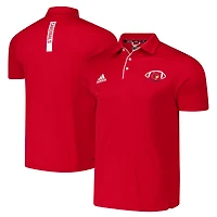Polo d'entraîneur rouge des Louisville Cardinals adidas pour homme