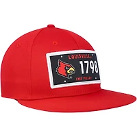 Casquette adidas Louisville Cardinals Established Snapback pour homme rouge