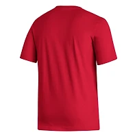 T-shirt adidas Louisville Cardinals Head of Class Fresh pour homme rouge