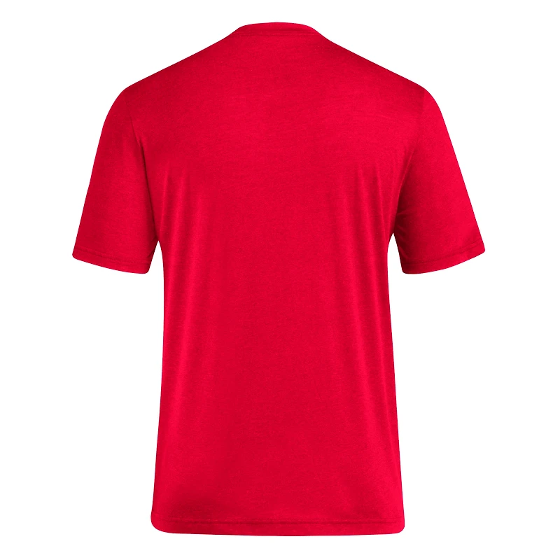 Men's adidas Red Louisville Cardinals Locker Swish Tri-Blend T-Shirt