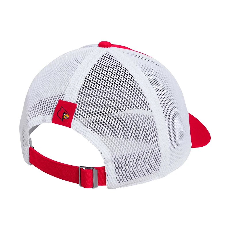 Casquette ajustable de camionneur souple avec lettre bloc pour hommes adidas des Cardinals de Louisville rouges