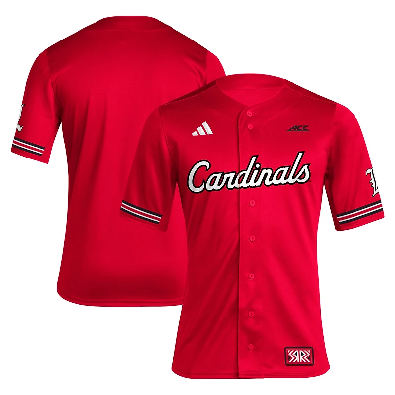 Maillot de baseball rétro réplique inversé des Louisville Cardinals adidas rouge pour hommes