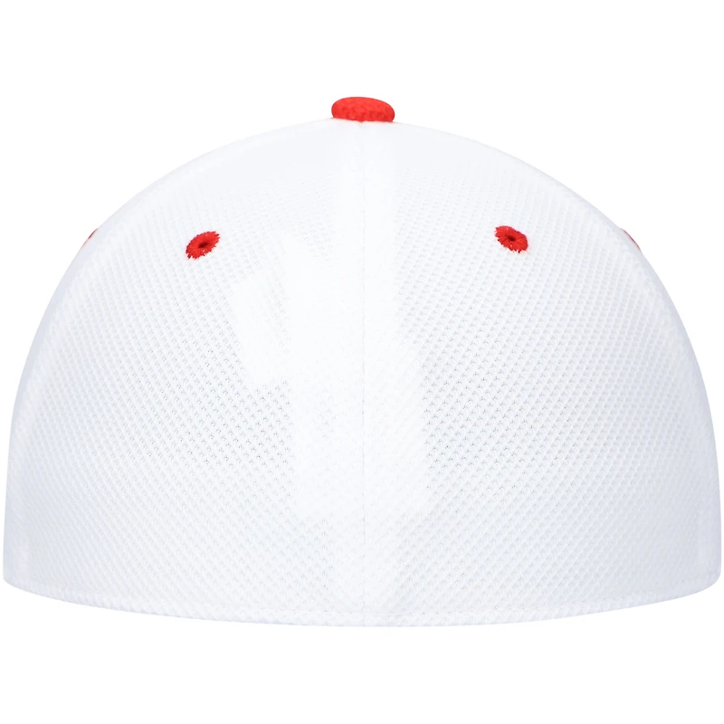 Men's adidas White Louisville Cardinals On-Field Baseball Fitted Hat