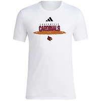 Men's adidas White Louisville Cardinals Softball Pitcher's Circle T-Shirt