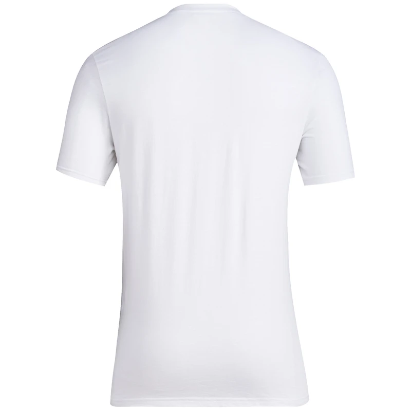 T-shirt adidas blanc Louisville Cardinals Softball Pitcher's Circle pour hommes