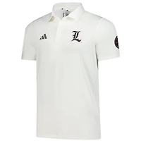 Men's adidas White Louisville Cardinals Wear Pink Breast Cancer Awareness Polo