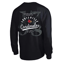 Men's Champion  Black Louisville Cardinals Laminated All-Star Long Sleeve T-Shirt