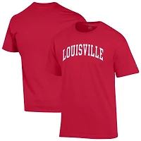 T-shirt rouge Champion pour homme, motif arche basique des Cardinals de Louisville