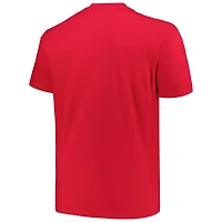 T-shirt Champion Rouge Louisville Cardinals Big & Tall Arch Over Logo pour hommes
