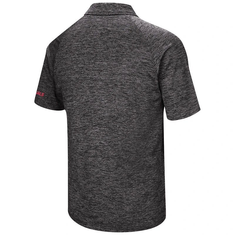 Men's Colosseum Black Louisville Cardinals Big & Tall Down Swing Polo