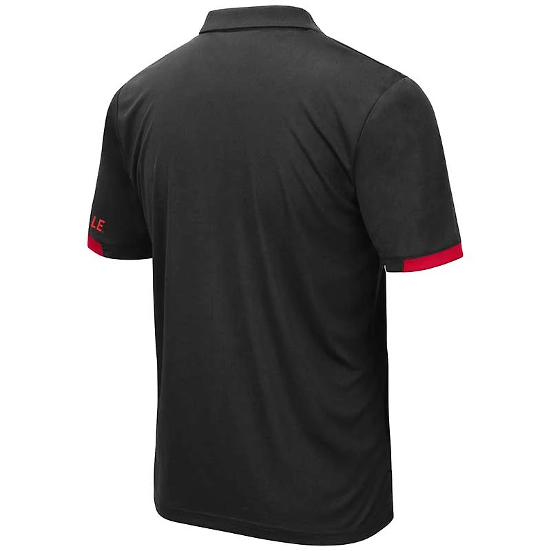 Polo Santry Colosseum pour hommes, noir, Cardinals de Louisville Big & Tall