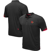 Polo Santry Colosseum pour hommes, noir, Cardinals de Louisville Big & Tall